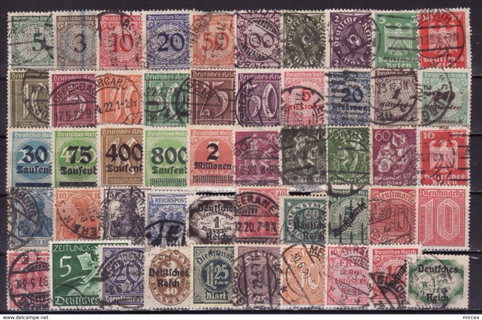 257 - Lot Allemagne - Empire Obliteres - Collections (sans Albums)