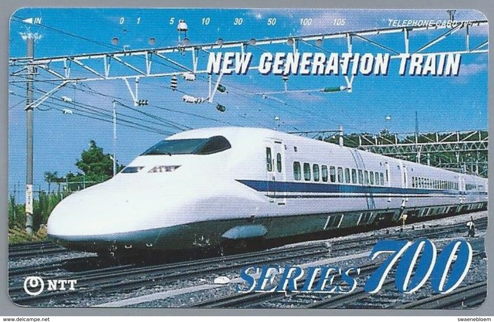 JP.- Japan, Telefoonkaart. Telecarte Japon. NTT. - NEW GENERATION TRAIN - SERIES 700 - Treinen