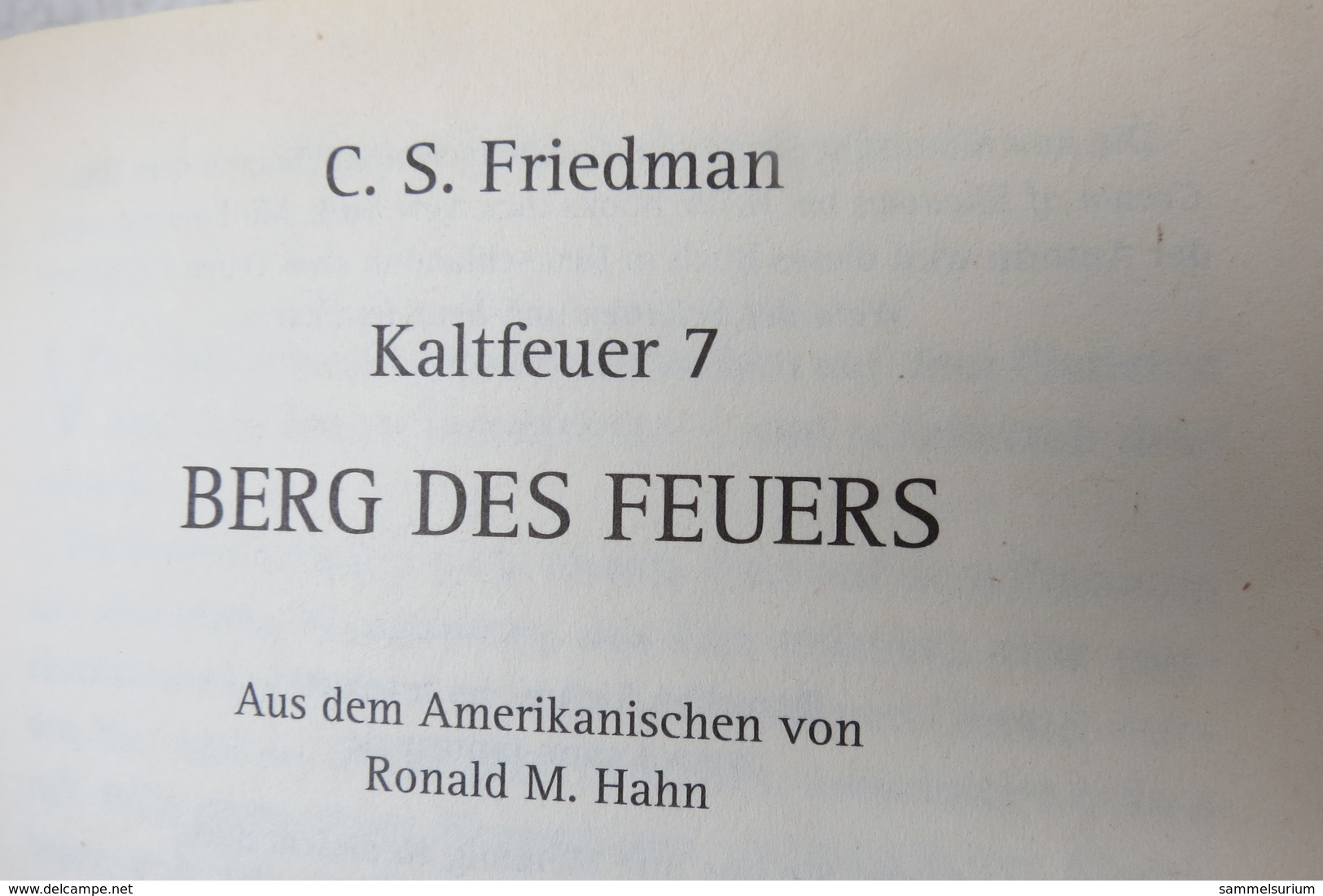 C.S. Friedmann "Berg Des Feuers" Fantasy-Roman - Fantasy