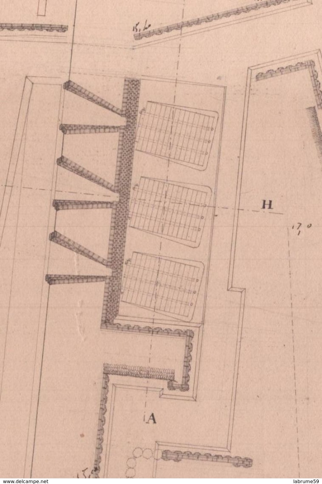 Planche Originale - Ecole D'Artillerie De Metz - 1836 1837 - Attaque Des Places - Fortifications - Documents