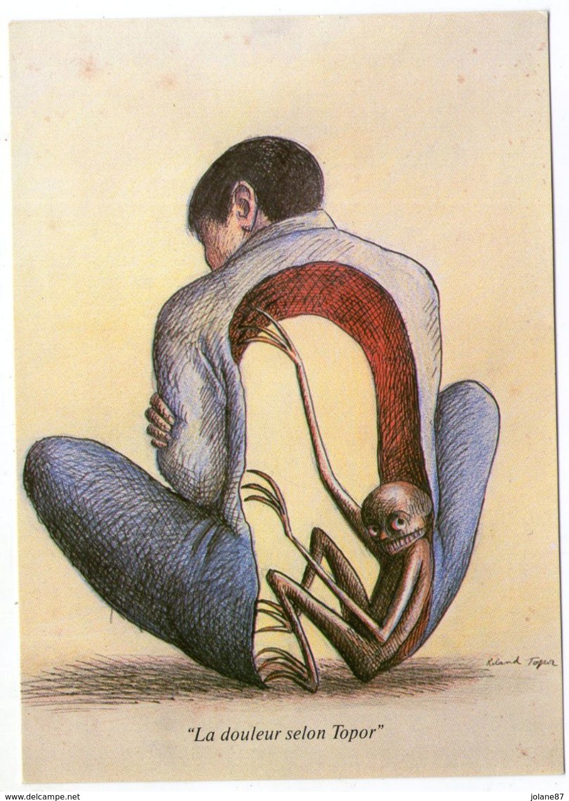 CPM   ILLUSTRATEUR  ROLAND TOPOR            LA DOULEUR - Topor