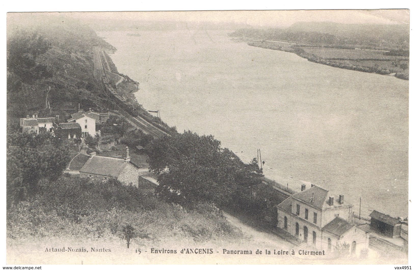 ENVIRONS D ANCENIS PANORAMA DE LA LOIRE A CLERMONT   RARE ****      A  SAISIR ***** - Ancenis