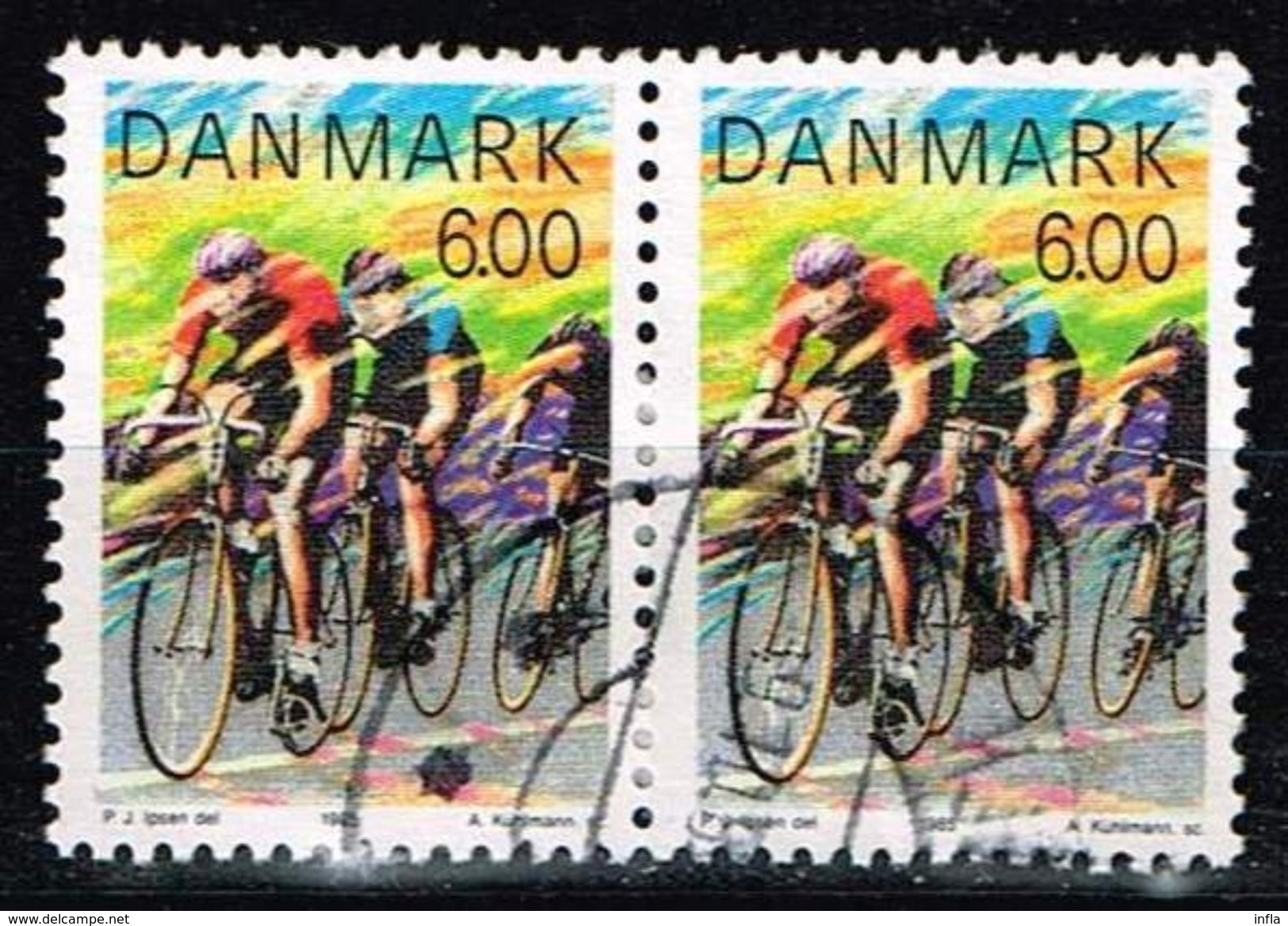 Dänemark 1985, Mi# 844 O - Ciclismo