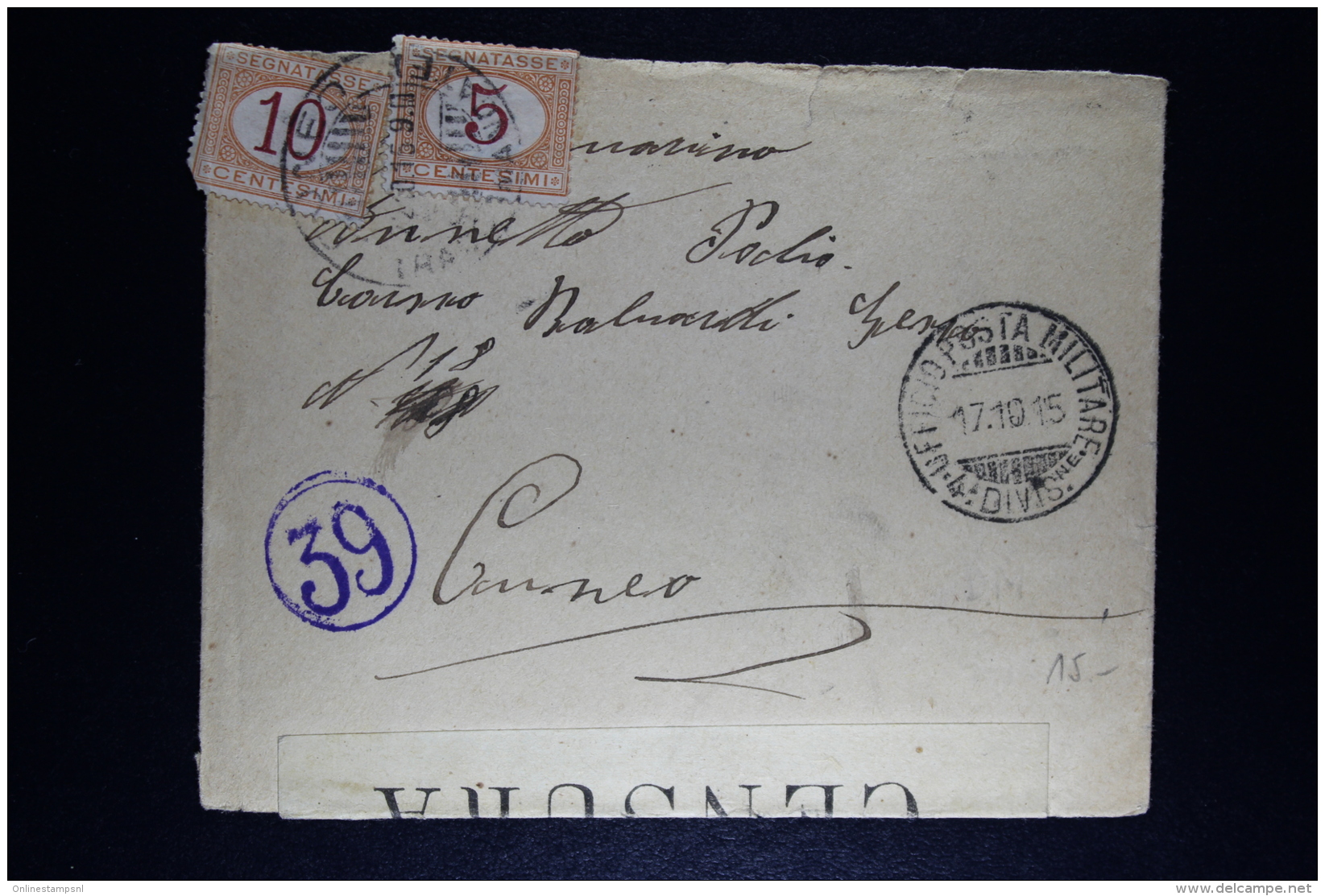 Italy: 2 X Cover Posta Militare With  2 X Segnatasse - Storia Postale