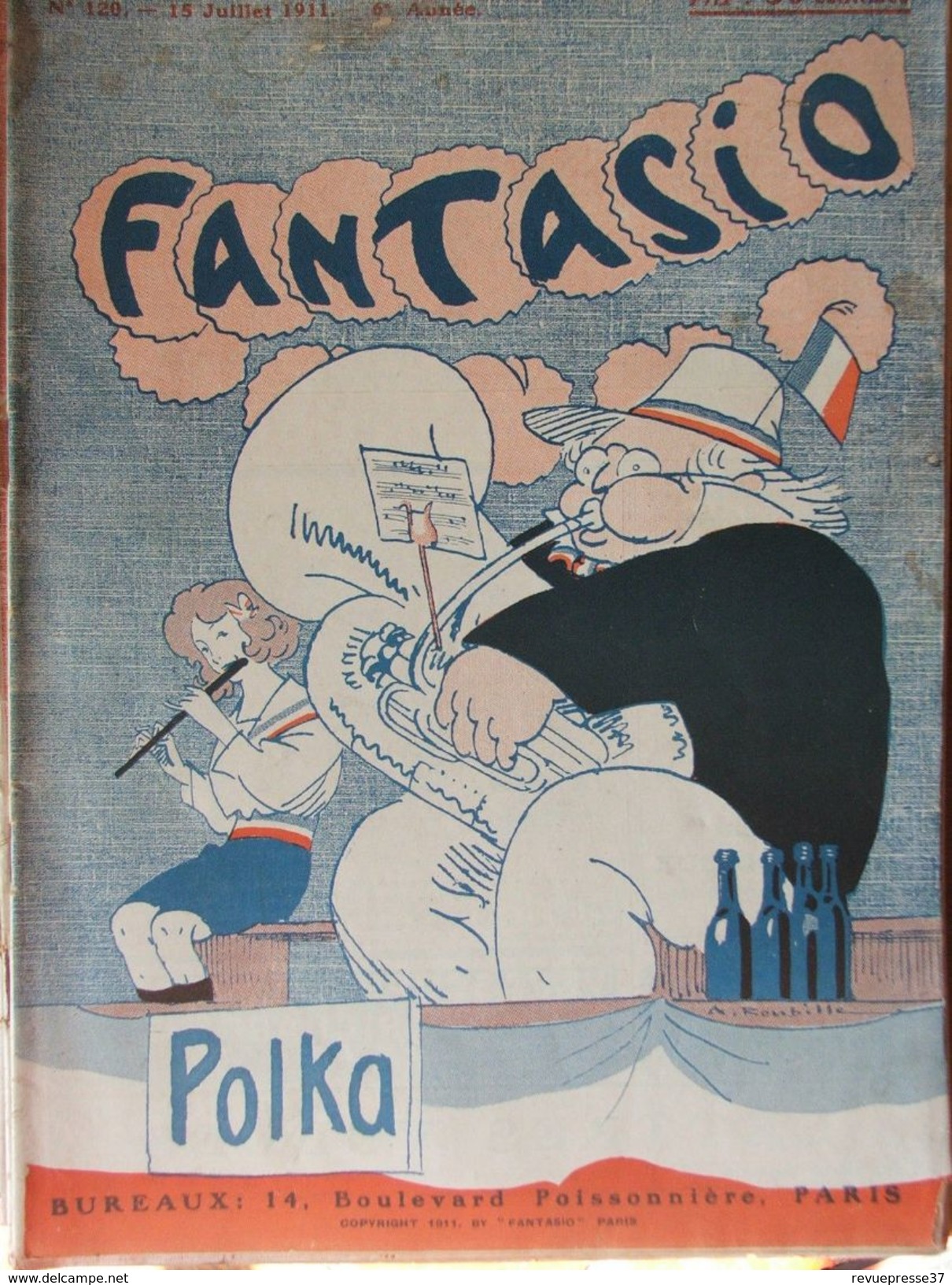 Fantasio N°120 (15 Juil 1911) Magazine Gai - Etudiants Teutons - 1900 - 1949