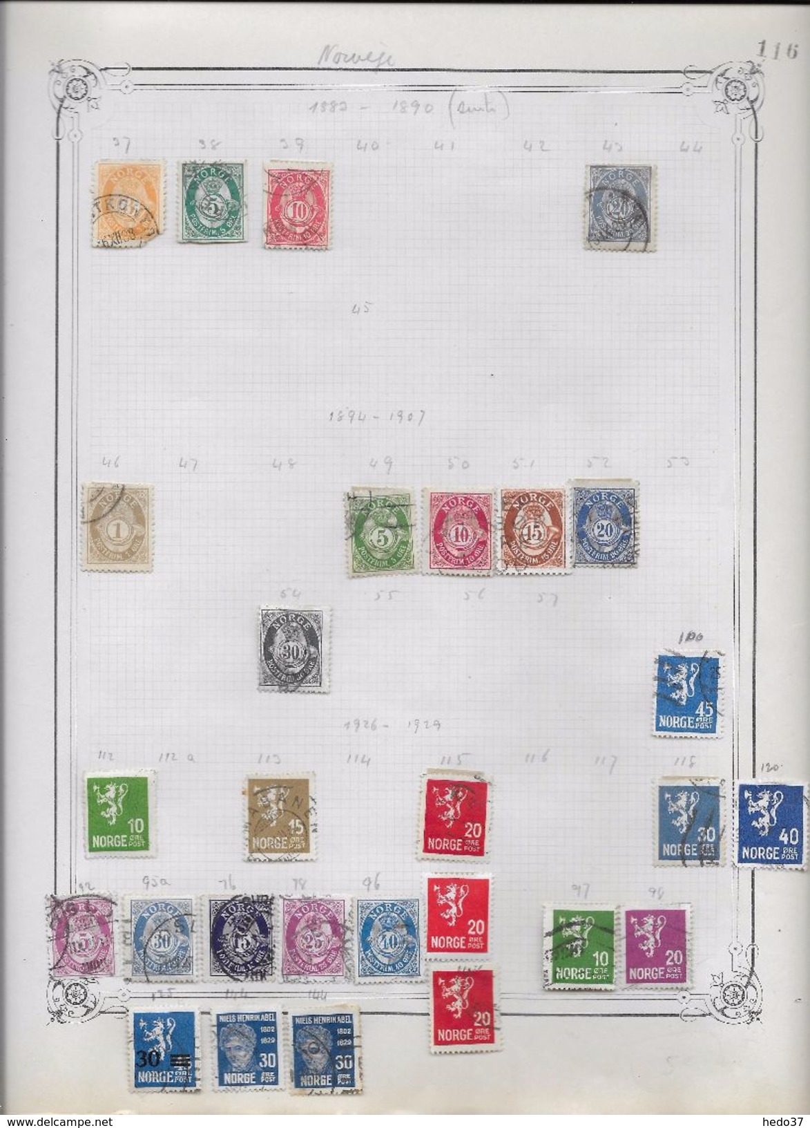 Norvège - Collection Vendue Page Par Page - Timbres Oblitérés / Neufs * - B/TB - Sammlungen