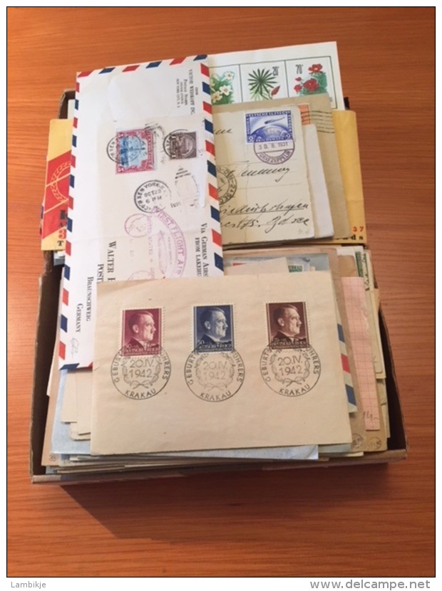 Collection - Sammlung 350 + Covers/Lettercards/Perfins/Zeppelin/Enveloppes  (Biggest Part Of Collection Is Good Quality) - Collections (sans Albums)