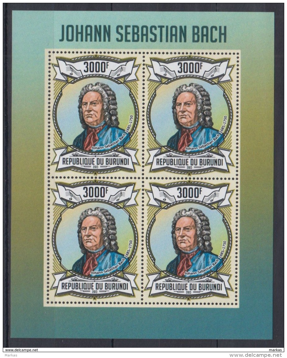 M58. Burundi - MNH - Famous People - Johann Sebastian Bach - 2013 - Autres & Non Classés