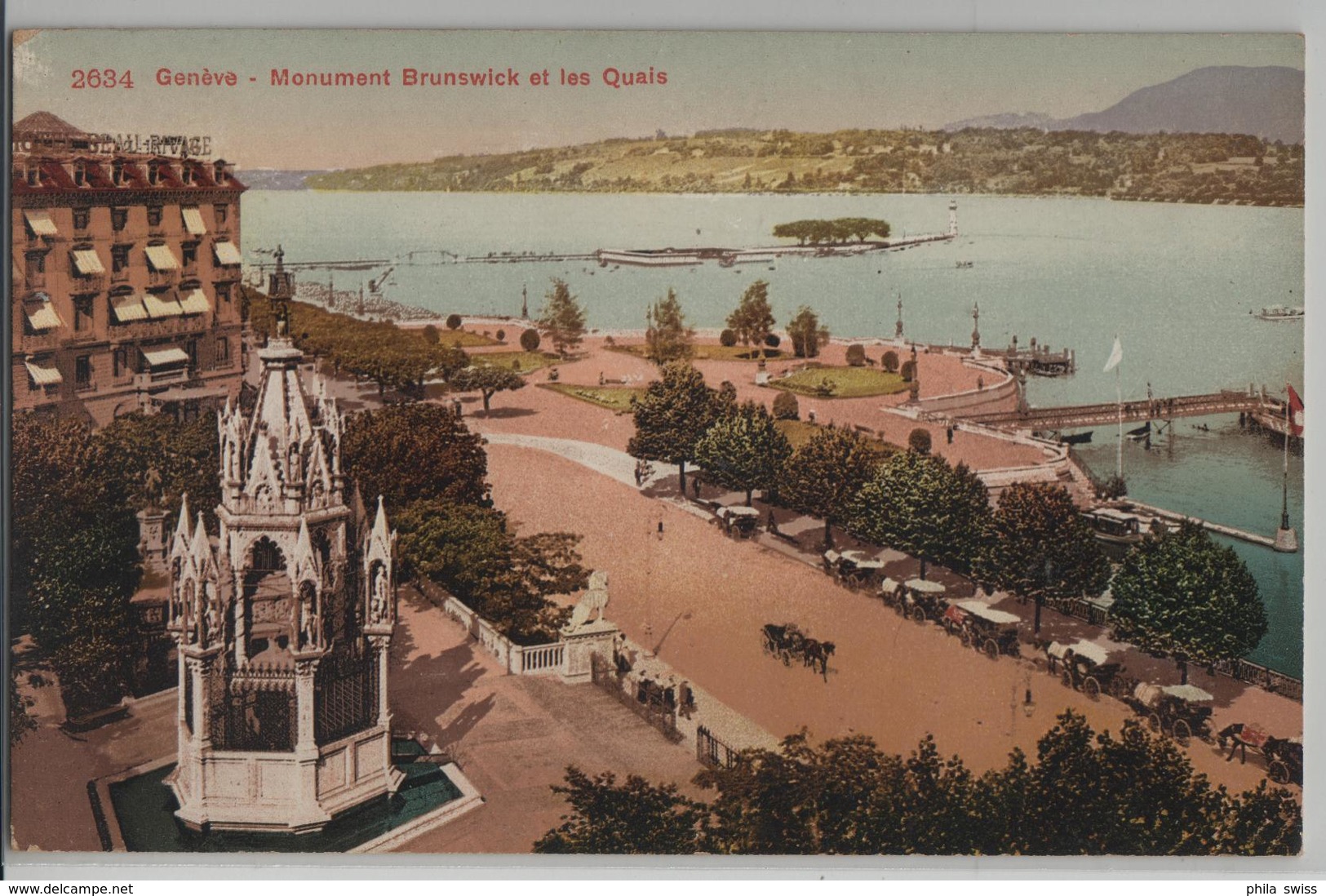 Geneve - Monument Brunswick Et Les Quais - Photoglob - Autres & Non Classés