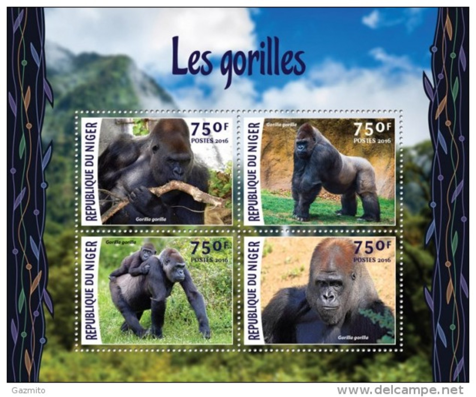 Niger 2016, Animals, Gorillas, BF - Gorilles