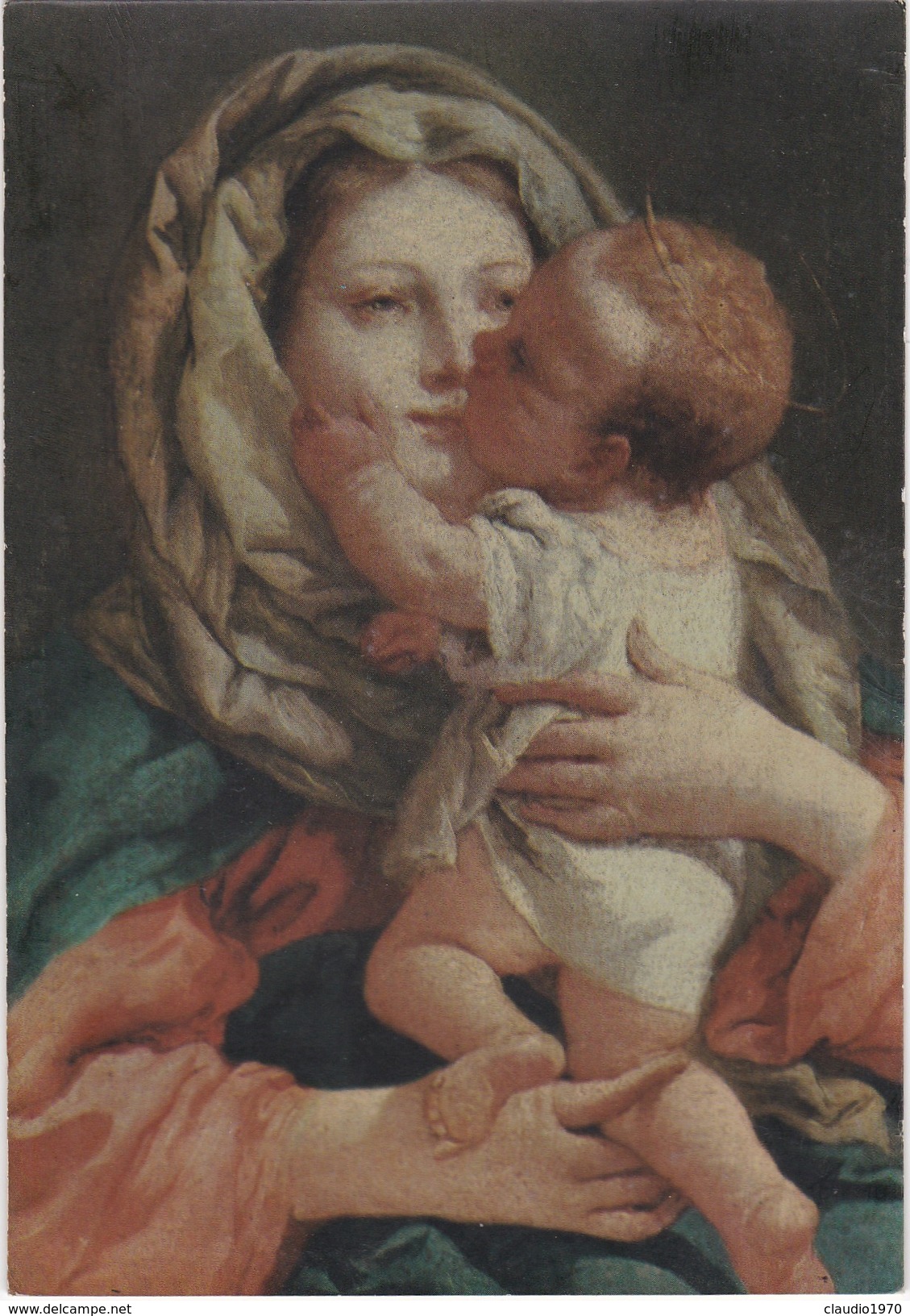 CARTOLINA - POSTCARD - VICENZA - MUSEO DI BASSANO DEL GRAPPA - GIAN DOMENICO TIEPOLO - MADONNA COL BAMBINO - Vicenza