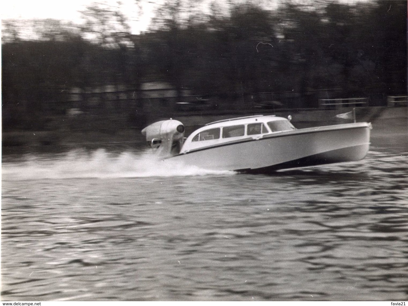 PHOTO De Presse 18 X 24 - Hydroglisseur COUZINET Arc En Ciel - TYPE H 80 - Cliché LEVEQUE - Bateaux