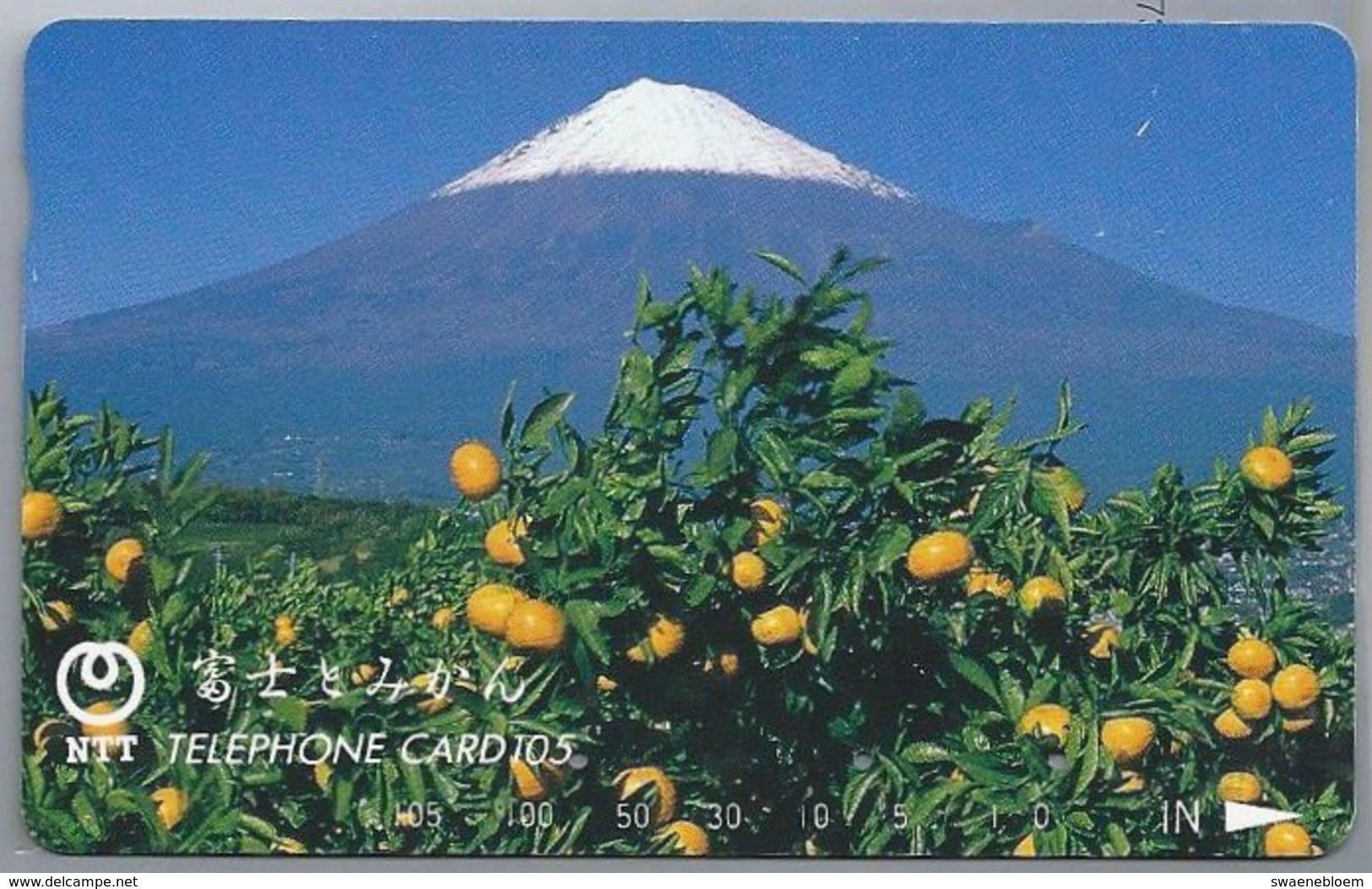 JP.- Japan, Telefoonkaart. Telecarte Japon. NTT. TELEPHONE CARD 105 - Volcanes