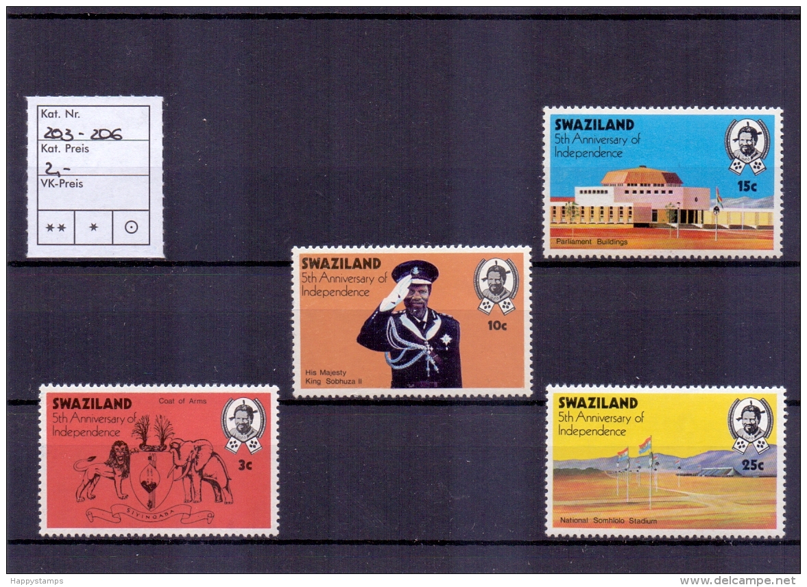 Swaziland - 5 Jahre Unabhängigkeit 1973 (**/MNH) - Swaziland (1968-...)