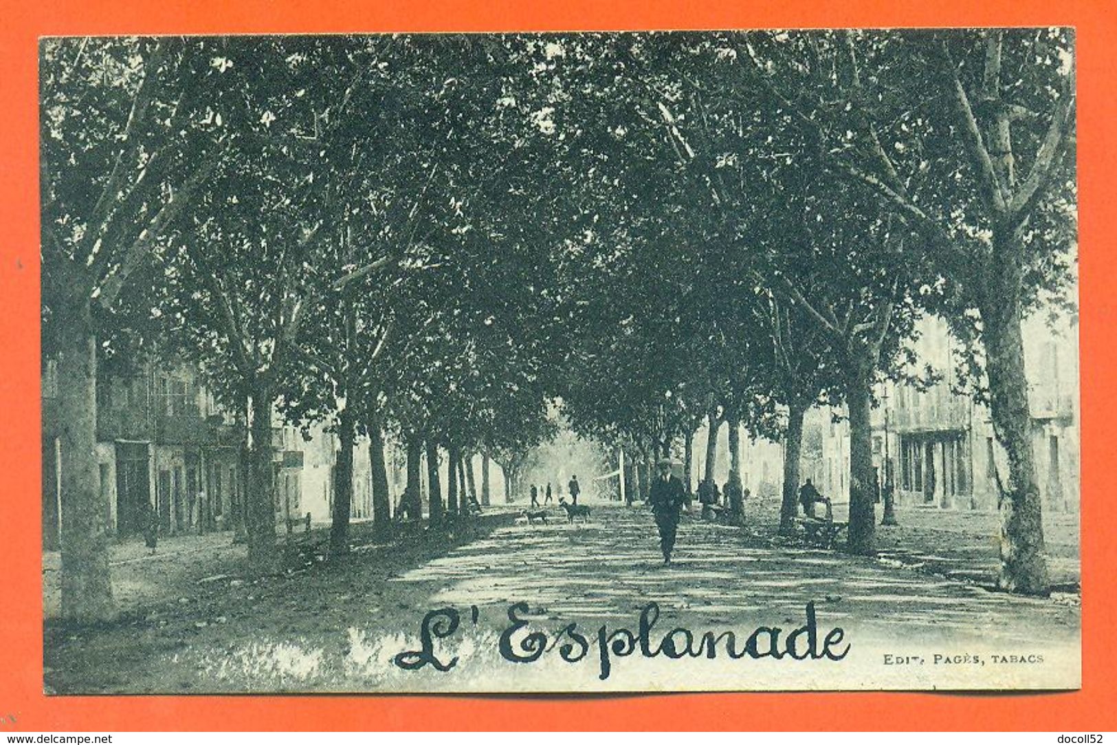 CPA 34 Montagnac " L'ésplanade " LJCP 56 - Montagnac