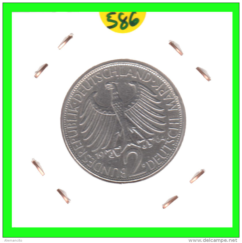 GERMANY  MONEDA DE 2 DM.  AÑO 1964-D - 2 Mark