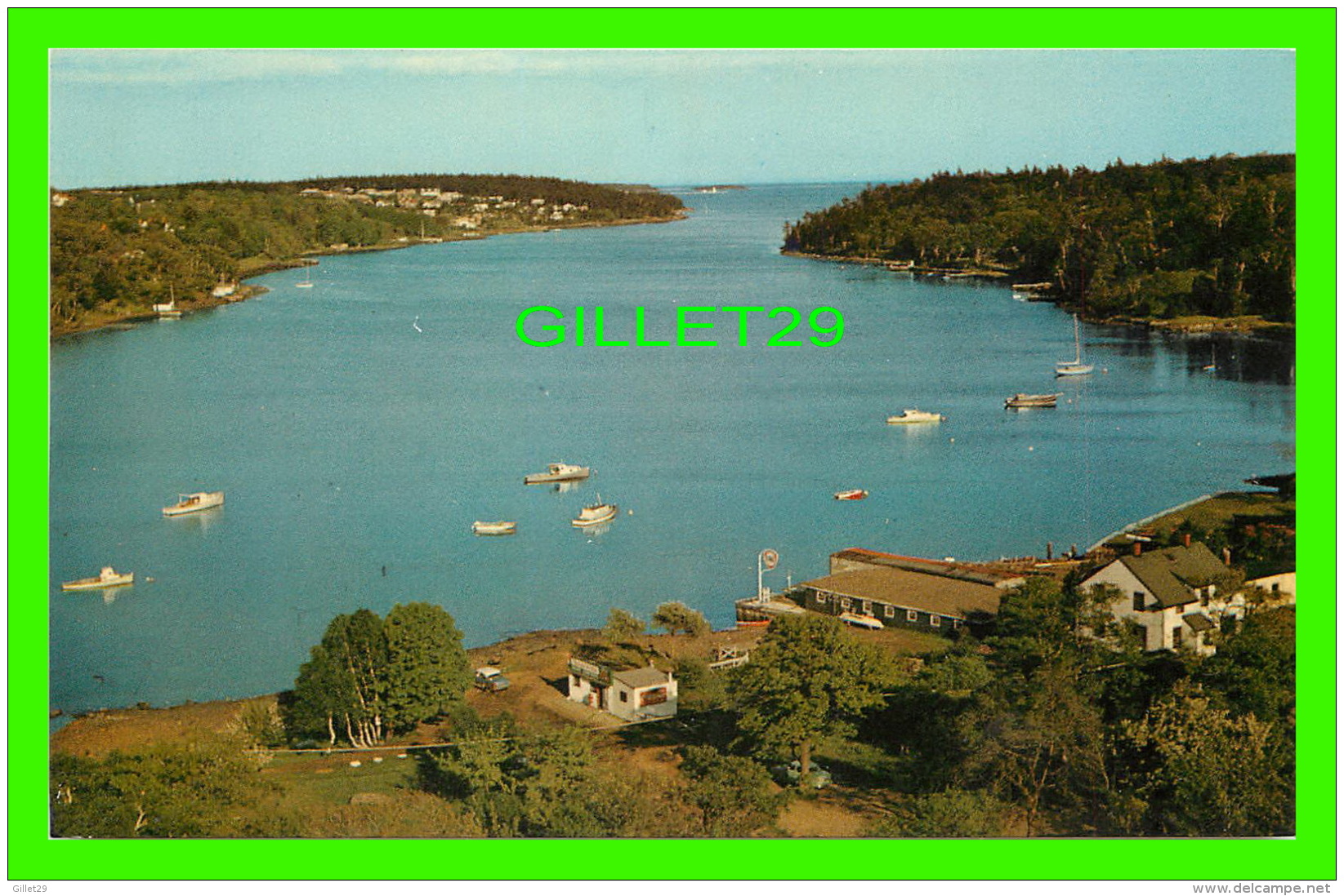 HALIFAX, NOVA SCOTIA - NORTHWEST ARM FROM THE "DINGLE" TOWER -  H. S. CROCKER CO INC - - Halifax