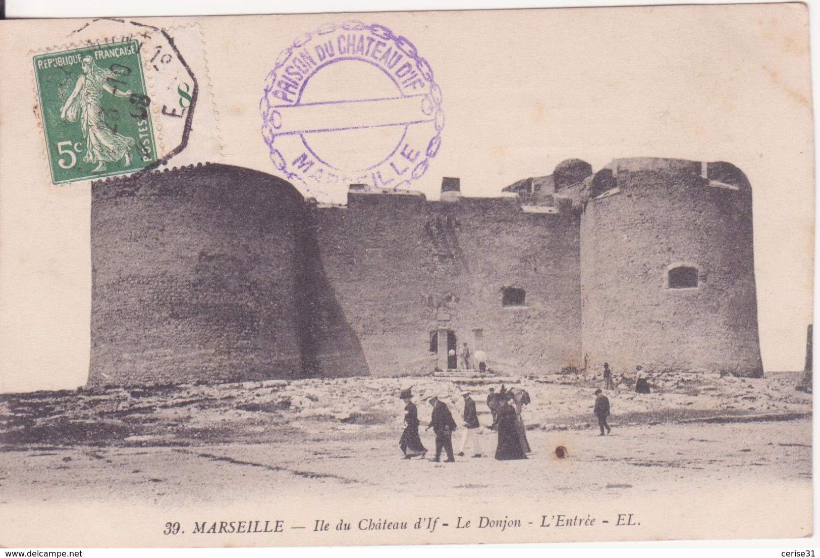 CPA -  39. MARSEILLE, île Du Château D'if Le Donjon, L'entrée - Château D'If, Frioul, Iles ...