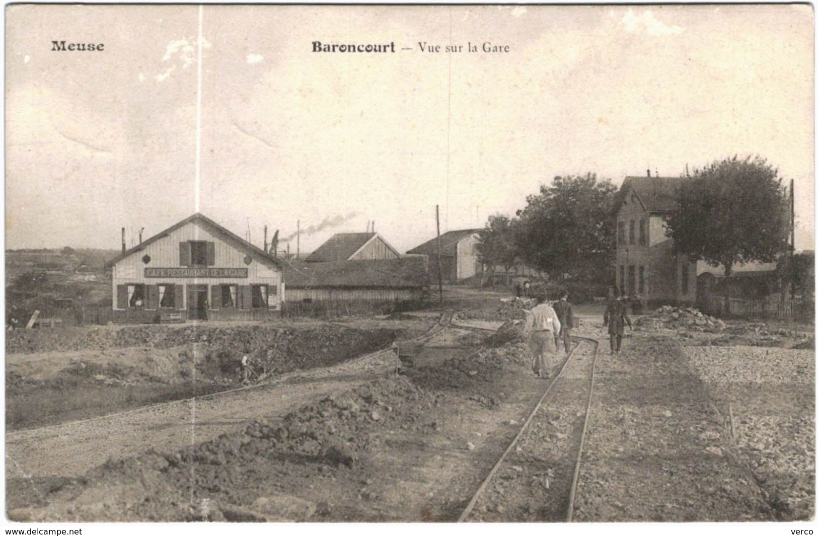 Carte Postale Ancienne De BARONCOURT-vue Sur La Gare - Autres & Non Classés