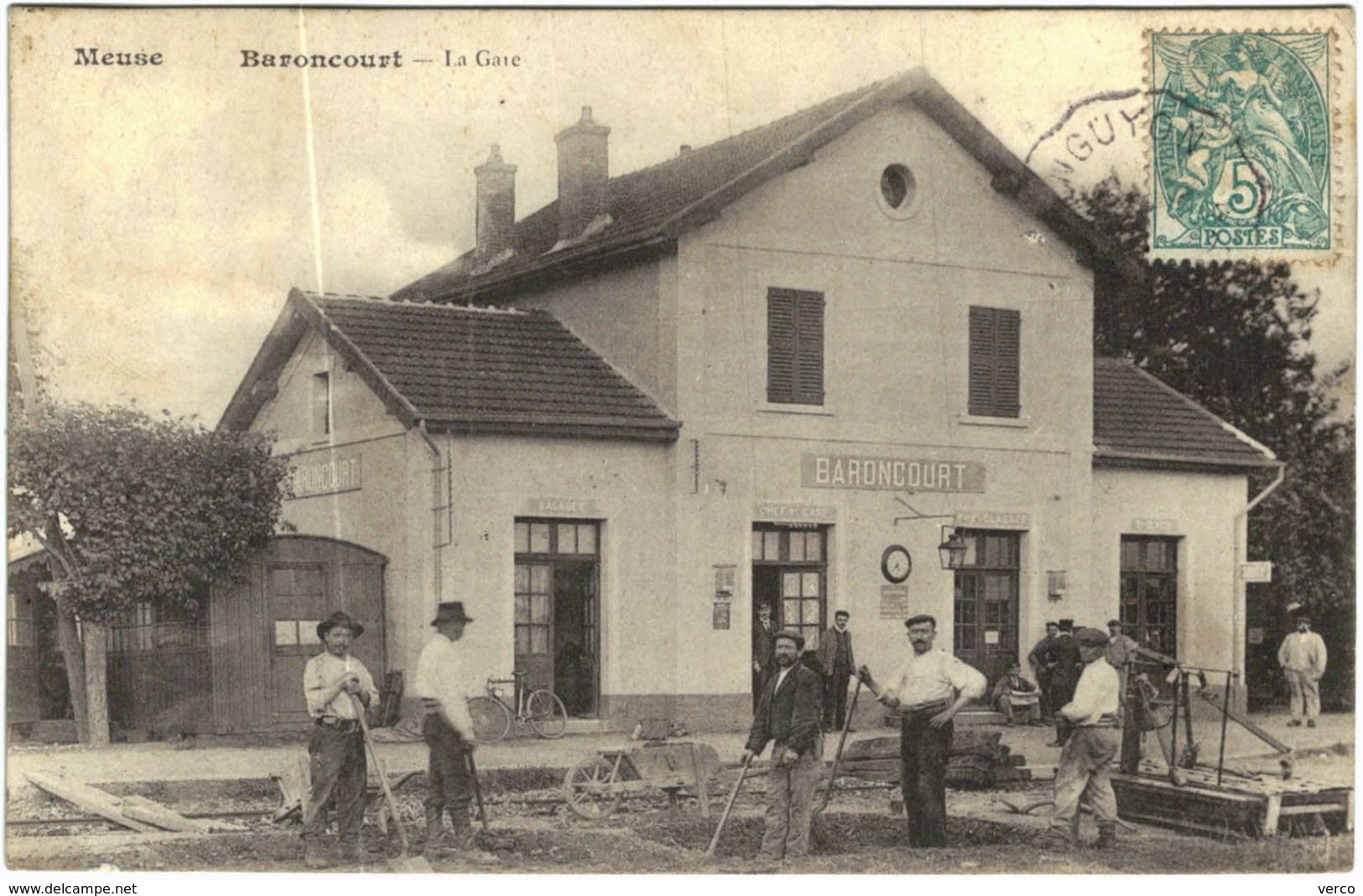 Carte Postale Ancienne De BARONCOURT-la Gare - Autres & Non Classés