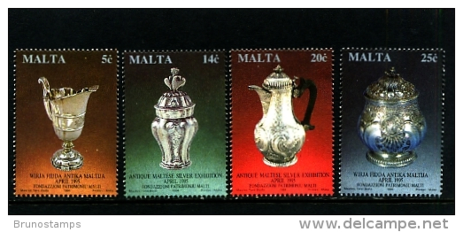 MALTA - 1994  MALTESE ANTIQUE SILVER EXIBITION  SET MINT NH - Malta