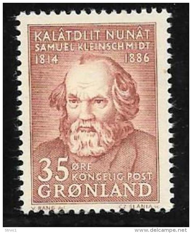 Greenland, Scott #68 MNH Kleinschmidt, 1964 - Unused Stamps