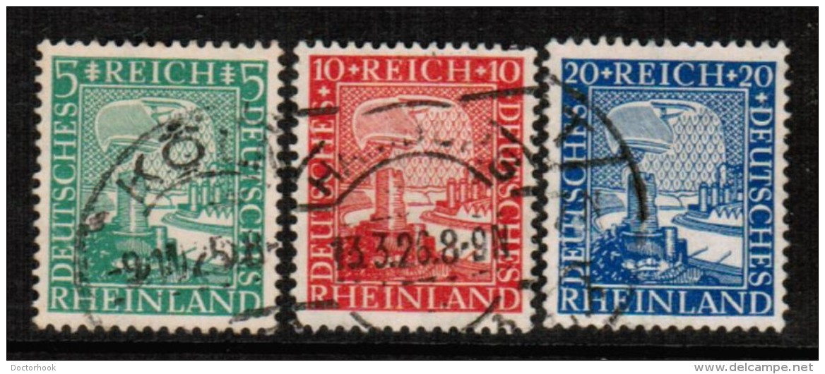 GERMANY   Scott # 347-9 VF USED - Gebruikt