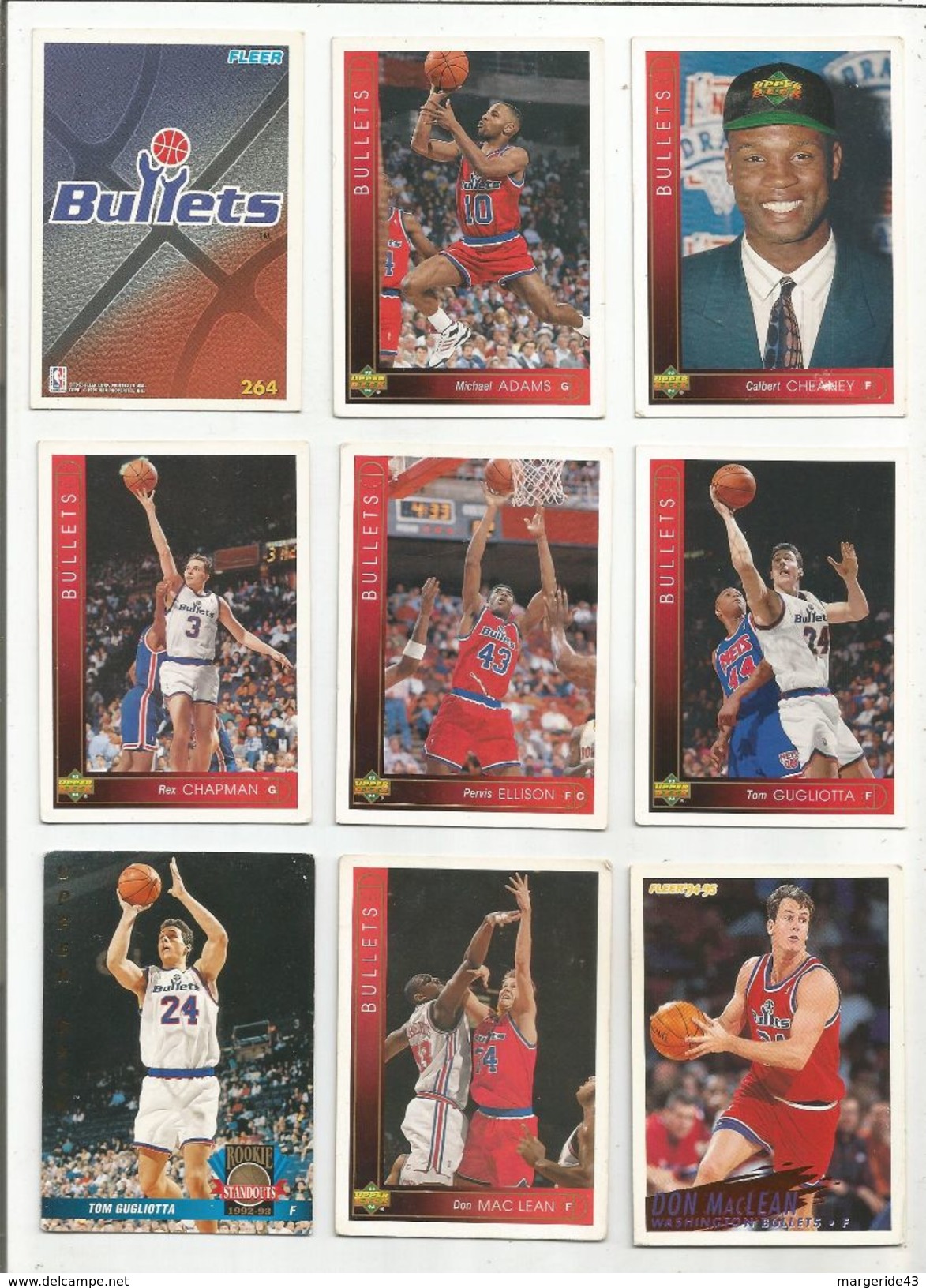 LOT DE CARTES BASKETBALL AMERICAIN