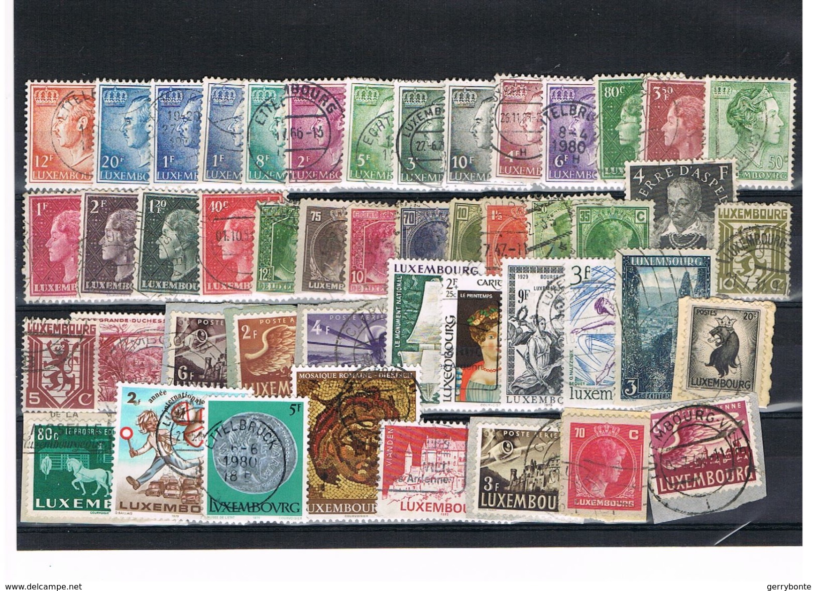 LUXEMBOURG: LOT DE 47 TIMBRES DIFFERENT OBLITERES(+ Doubles Pas Comptés) - Collections