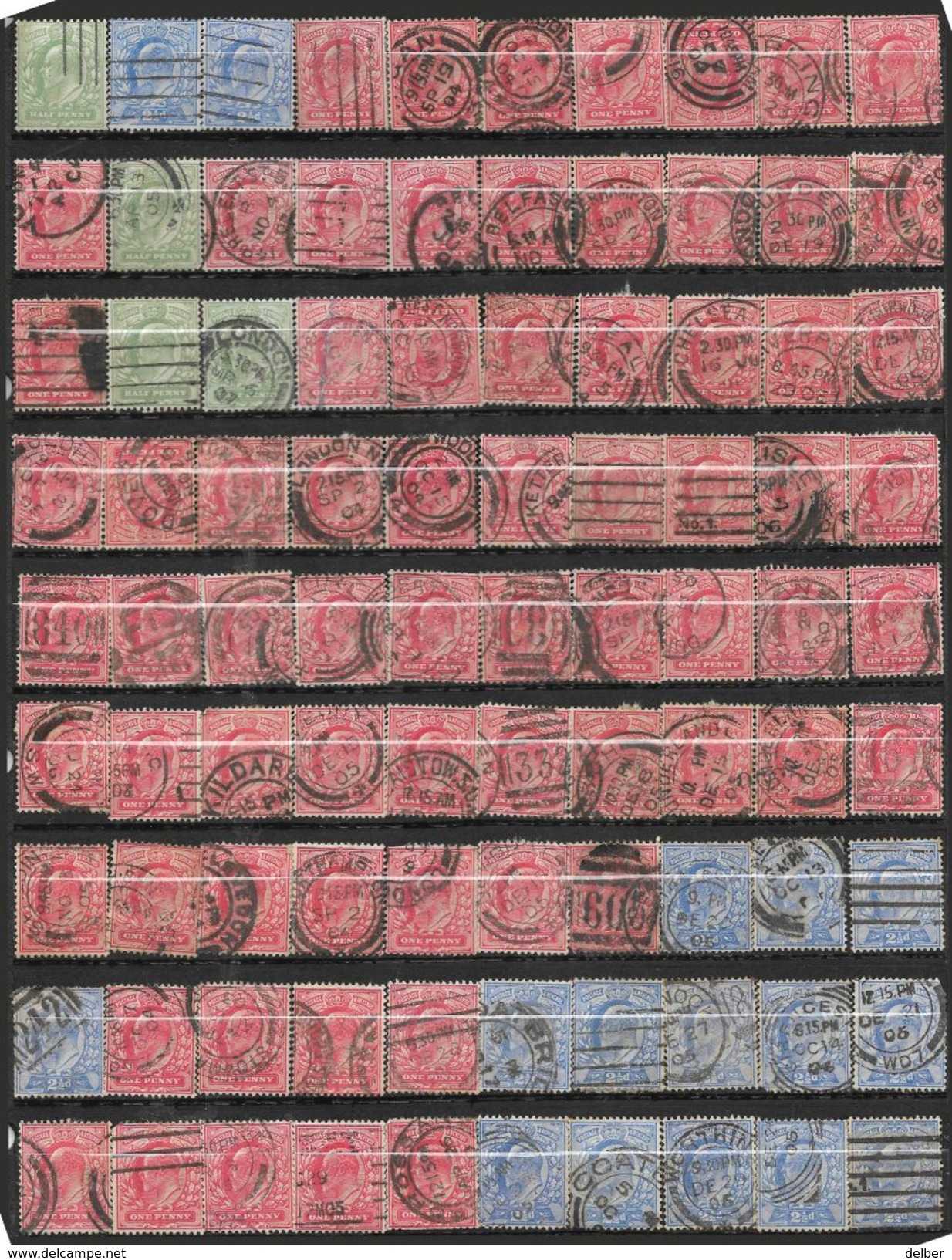 _5Ez-722: Diverse Edw.VII: Restje Van 90 Zegels... Verder Uit Te Zoeken.. - Used Stamps