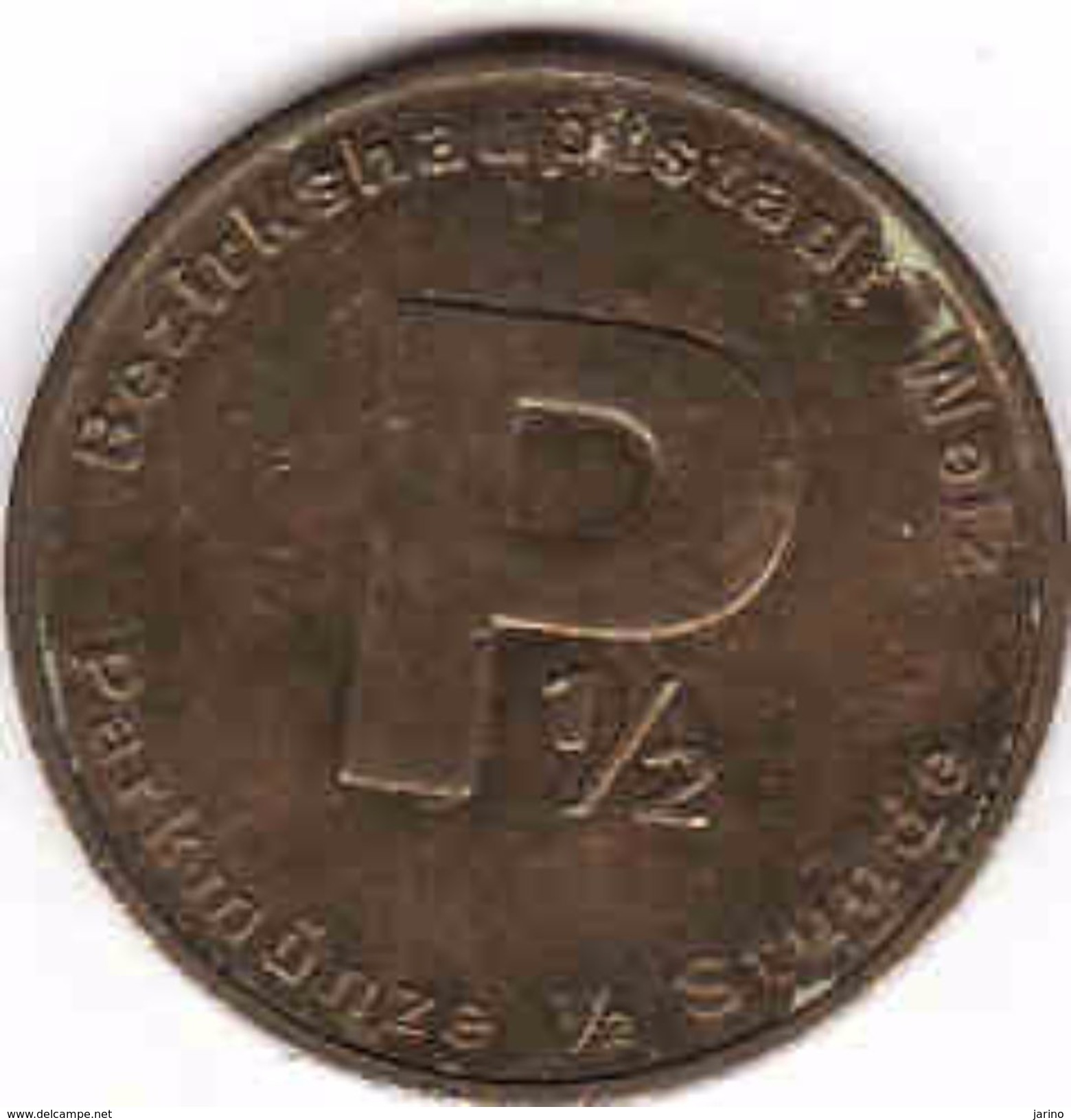 Austria Token,  Parkmunze 1/2 Stunde, Bezirkshauptstadt Weiz - Brothel Tokens