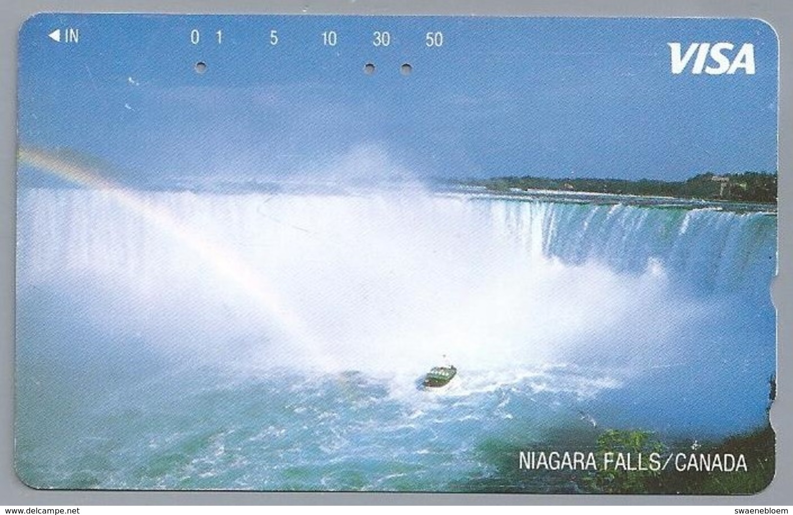 JP.- Japan, Telefoonkaart. Telecarte Japon. VISA. NIAGARA FALLS / CANADA. - Landschappen