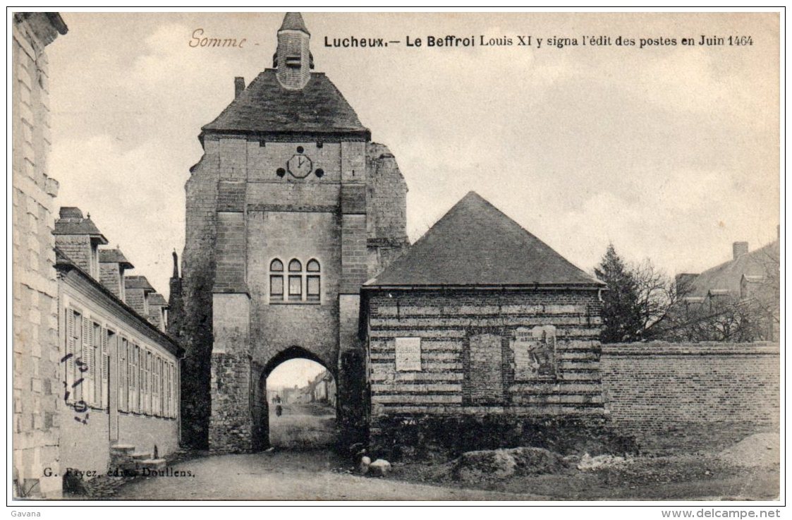 80 LUCHEUX - Le Beffroi - Lucheux