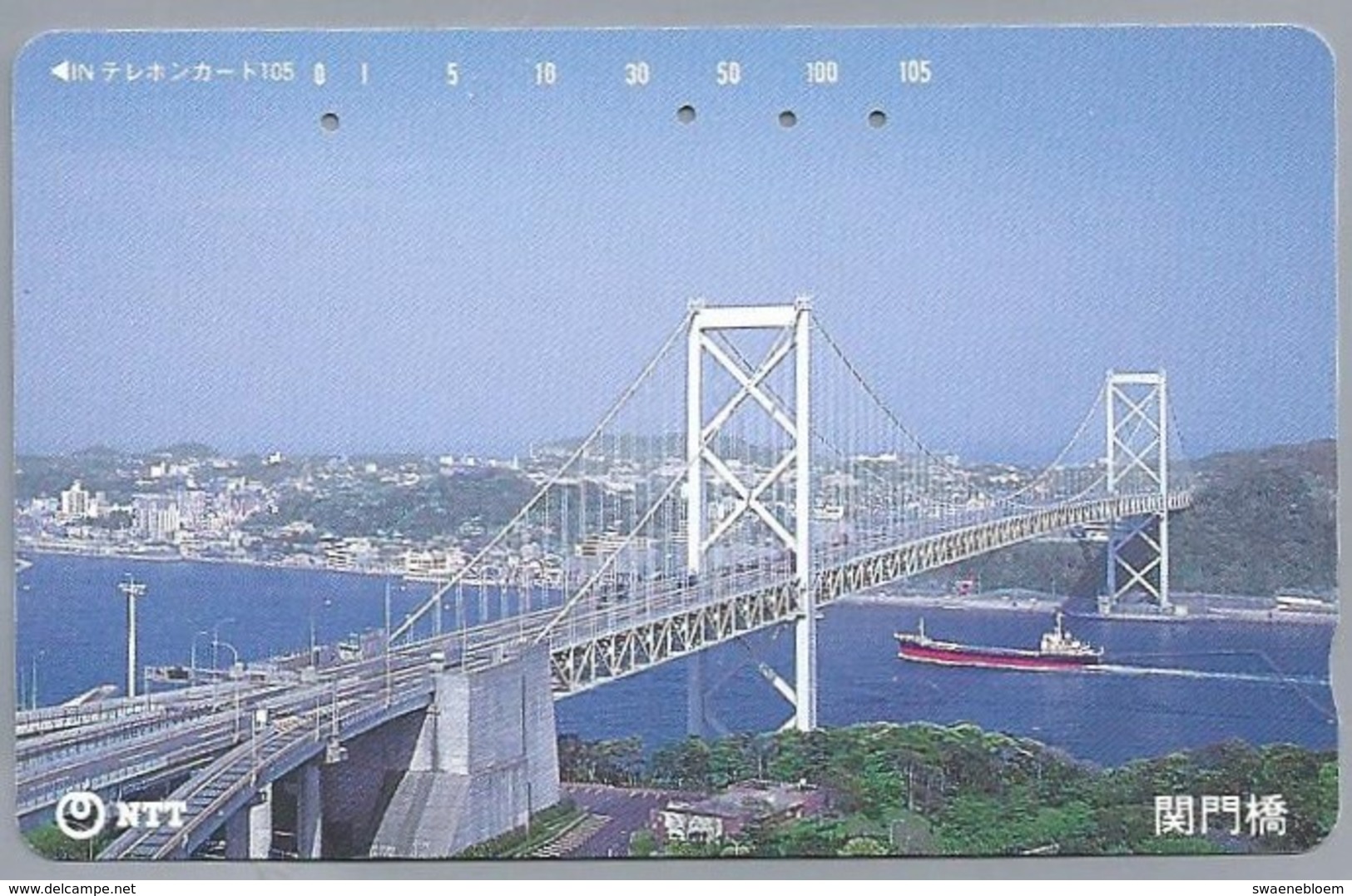 JP.- Japan, Telefoonkaart. Telecarte Japon. NTT. BRUG. - Landschappen