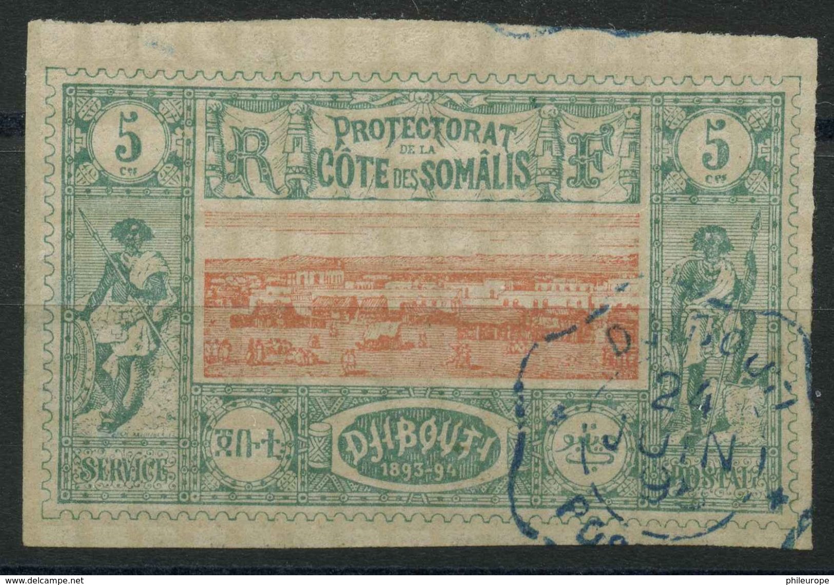 Côte Des Somalis (1894) N 9 (o) - Lettres & Documents