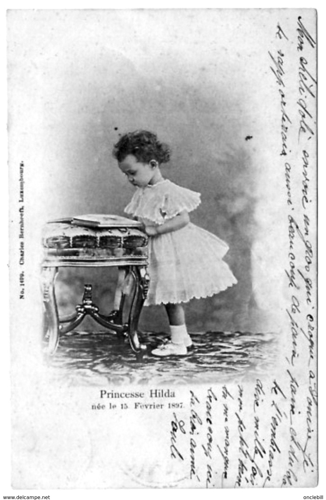 Luxembourg Précurseur Princesse Hilda Lisant Ambulant Paris épernay 1899 Très Bon état TOP+++ - Koninklijke Familie