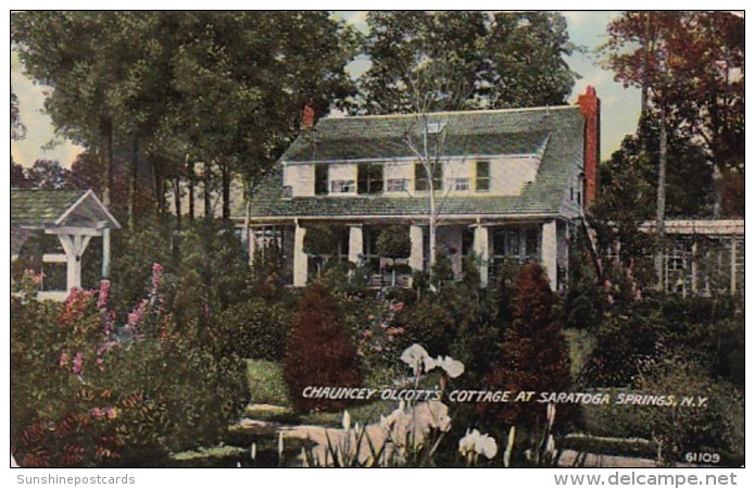 New York Saratoga Springs Chuancey Olcott's Cottage - Saratoga Springs