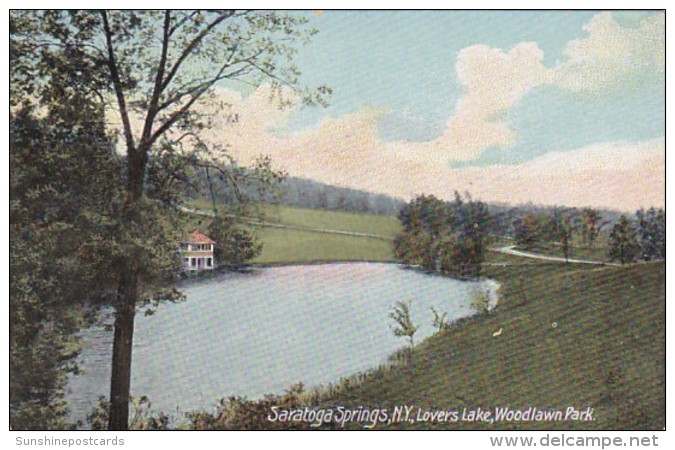 New York Saratoga Springs Lovers Lake In Woodlawn Park - Saratoga Springs