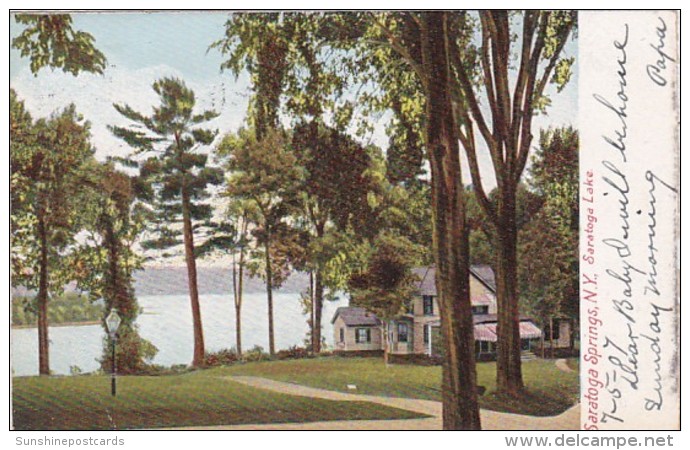 New York Saratoga Springs Saratoga Lake 1907 - Saratoga Springs