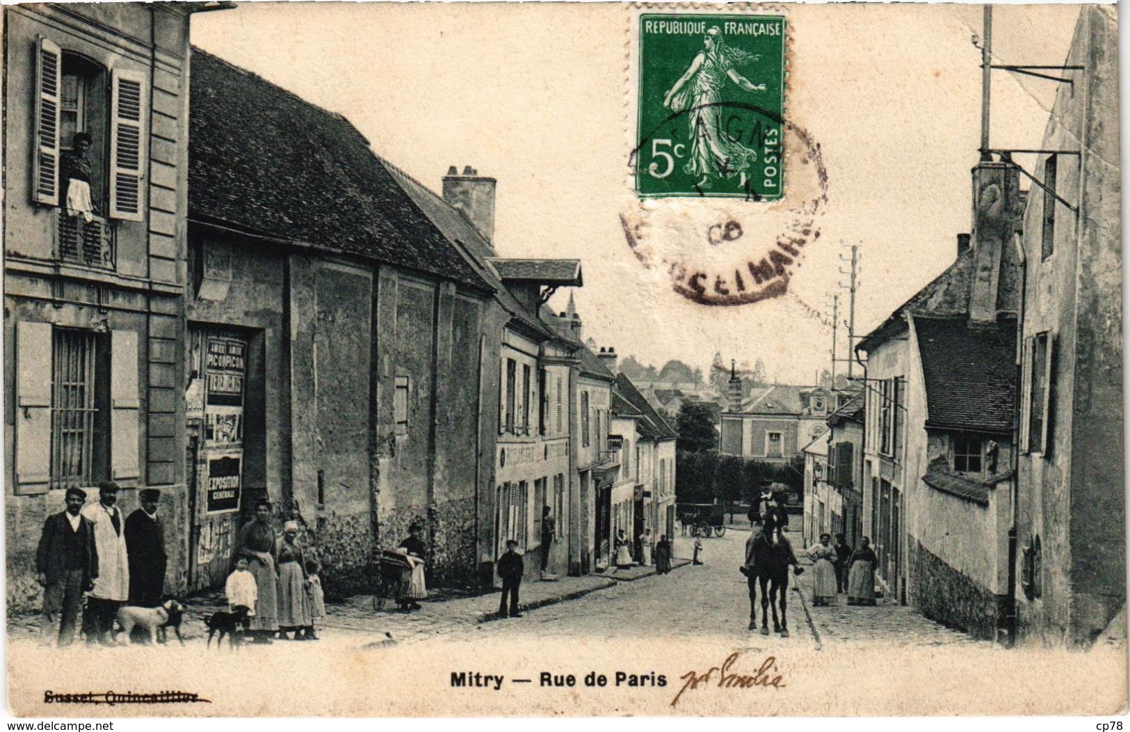 MITRY (77) La Rue De Paris - Belle Carte Postée - Mitry Mory