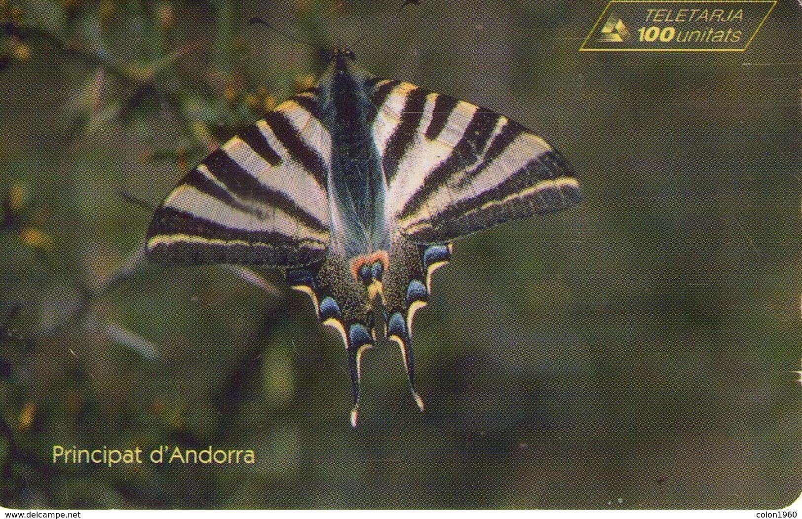 ANDORRA. AD-STA-0079. MARIPOSA - Butterfly III - Scarce Swallow Tail Butterfly. 1997-08. 20000 Ex. (073) - Andorra