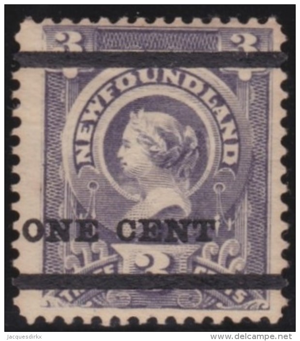 Newfoundland        .   SG   .     80       .      *      .   Ongebruikt   .   /   .  Mint-hinged - 1865-1902