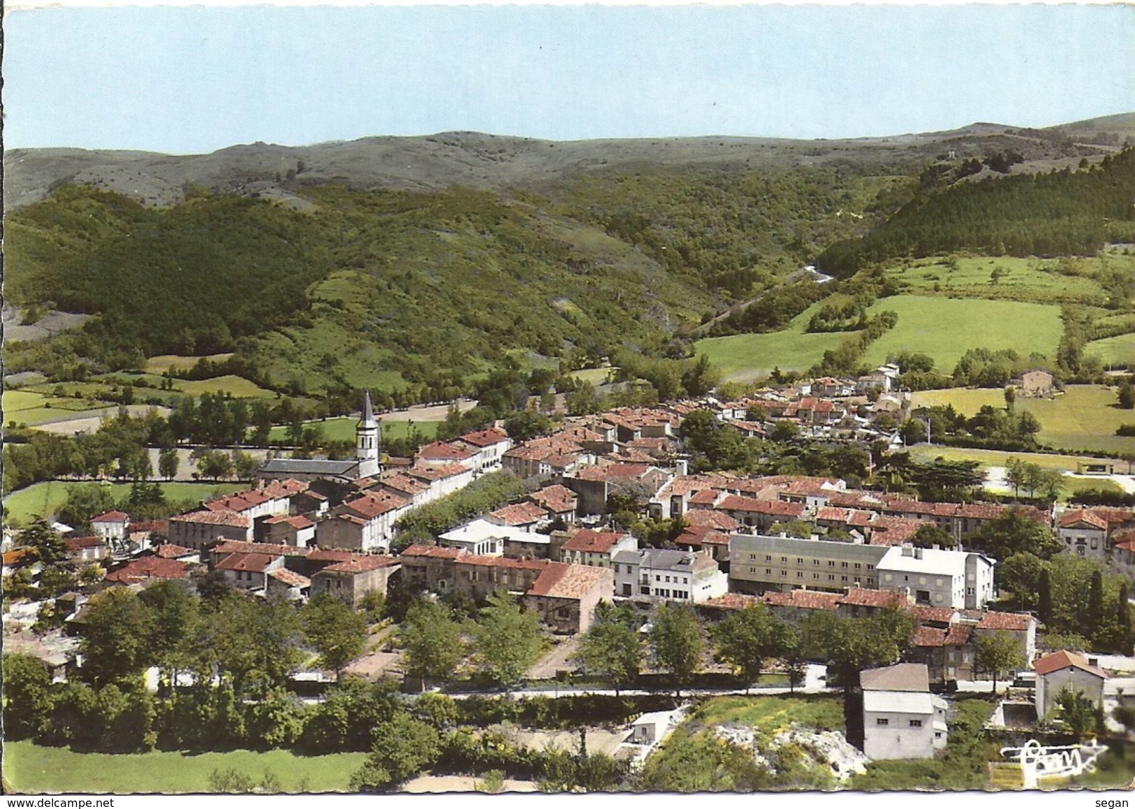 DOURGNE   VUE GENERALE    ANNEE 1970 - Dourgne