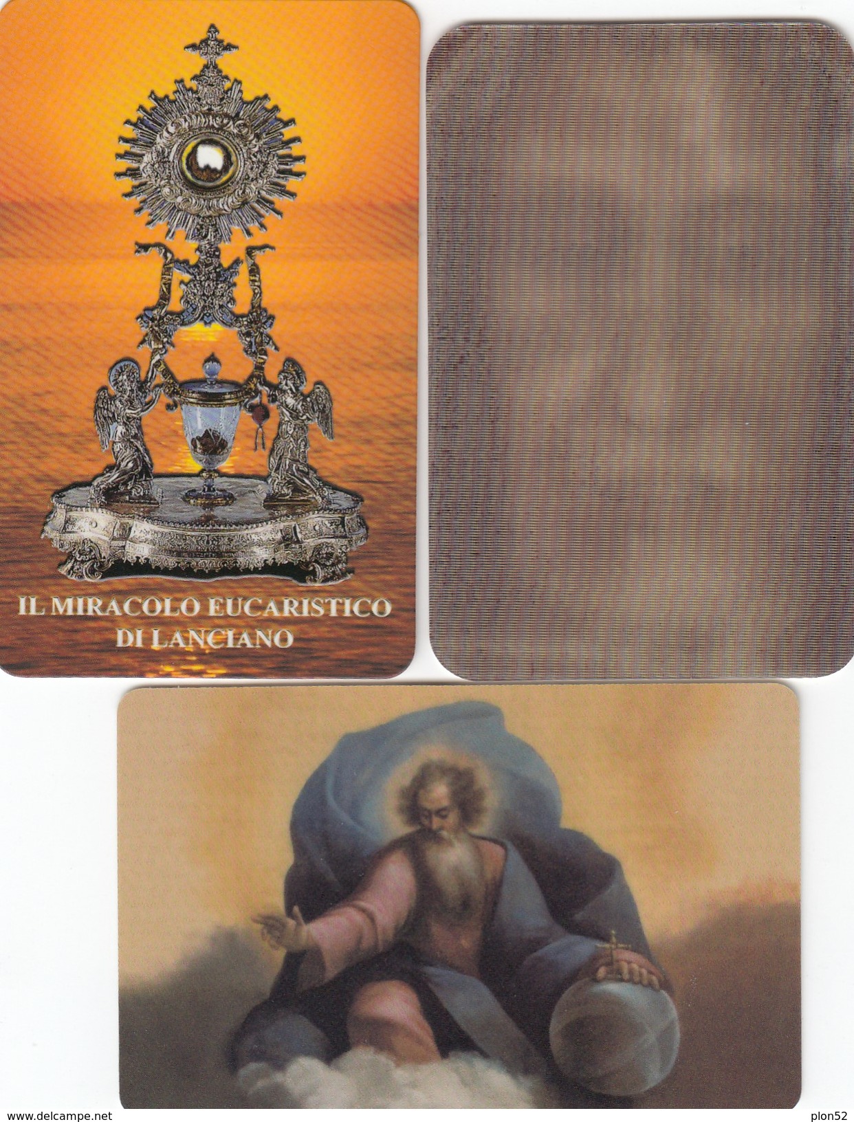 11136-N°. 3 CARDS SANTINI - SINDONE-IL MIRACOLO EUCARISTICO DI LANCIANO-PADRE ETERNO - Religion & Esotericism