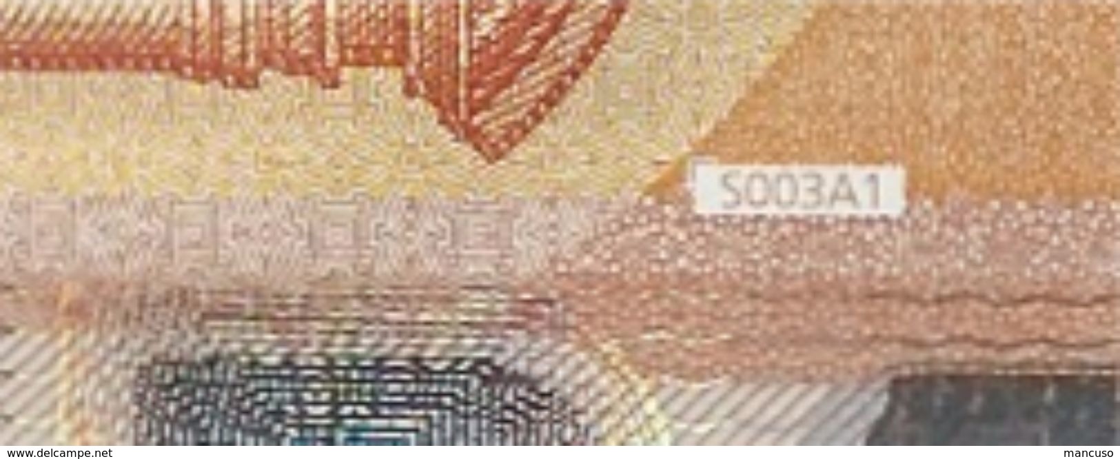 50 EURO ITALIA  SE  S003 A1 "02" FIRST POSITION - DRAGHI   UNC - 50 Euro