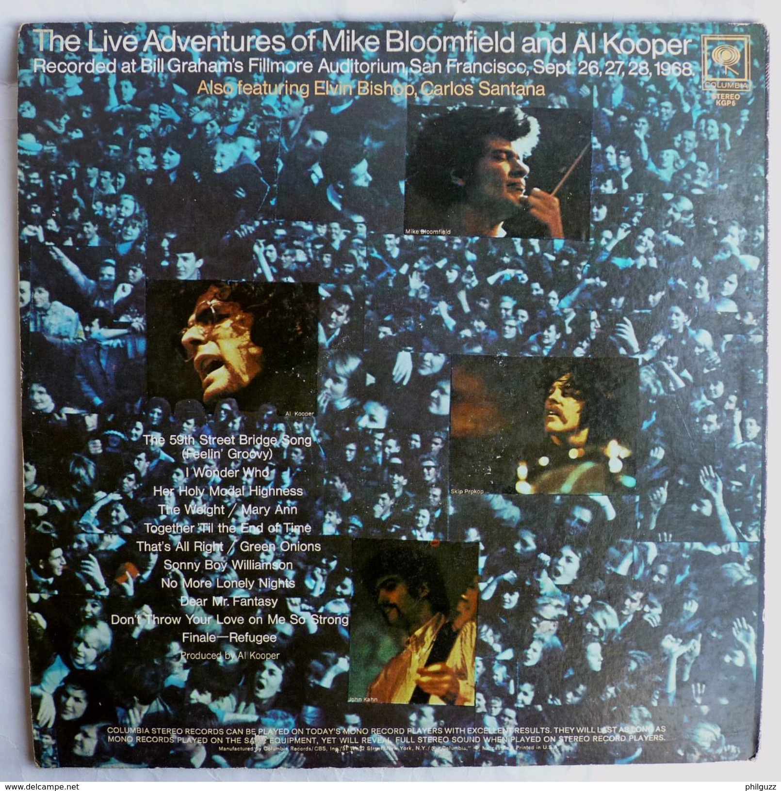 Disque Vinyle 33T MIKE BLOOMFIELD AND AL KOOPER - Double Album 2 Disques COLUMBIA XSM 138354 1968 - Autres - Musique Anglaise