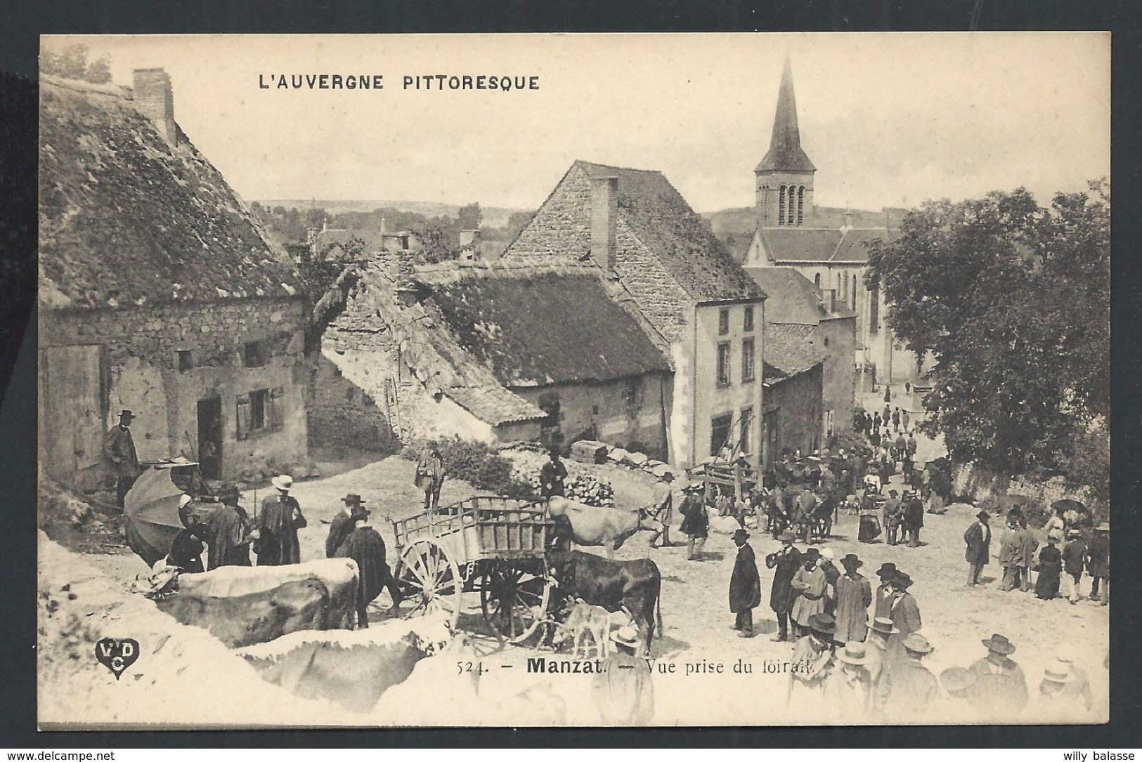 +++ CPA - France 63 - MANZAT - Auvergne Pittoresque - Vue Prise Du Foirail    // - Manzat