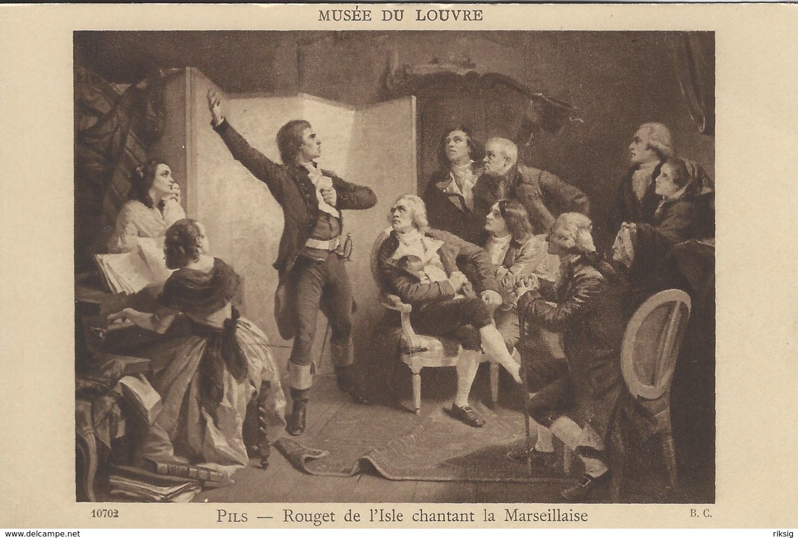 Pils - Rouget De I`Isle Chantant La Marseillaise. Musée Du Louvre.  France.  S-4015 - Museum