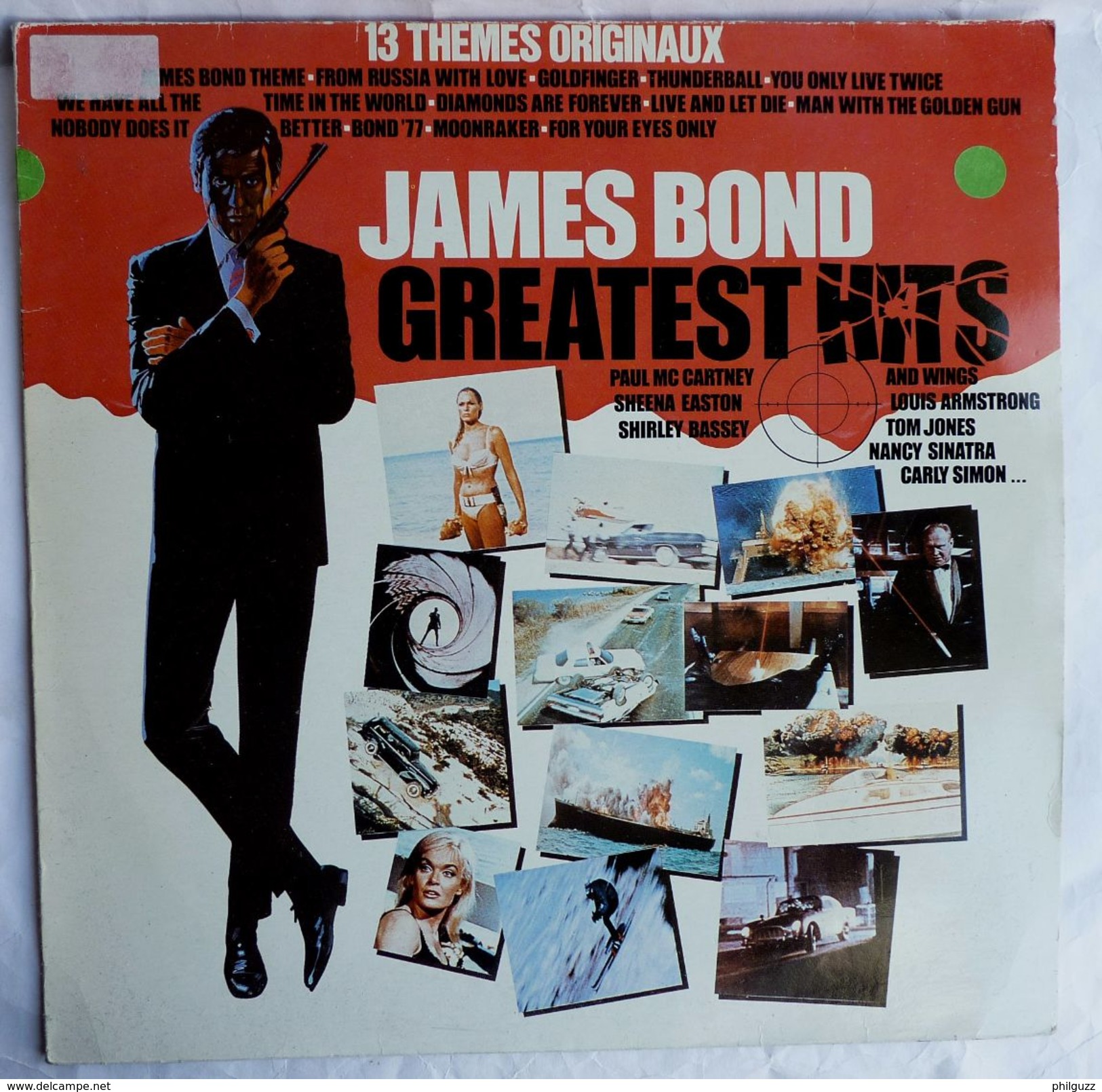 Disque Vinyle 33T JAMES BOND - GREATEST HITS 13 THEMES ORIGINAUX - LIBERTY 83 238 B - 1982 - Records