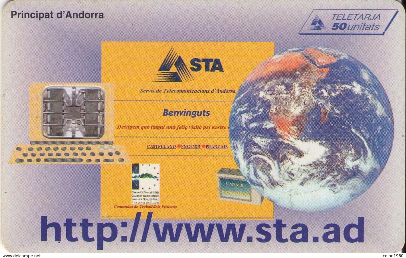 ANDORRA. AD-STA-0070. Internet. 1997-03. 15000 Ex. (052) - Andorra